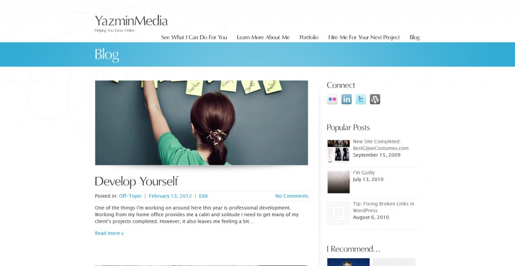 YazminMedia Website YazminMedia Website