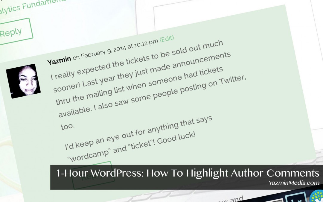 1-Hour WordPress: Highlight Author Comments – Version 2.7+